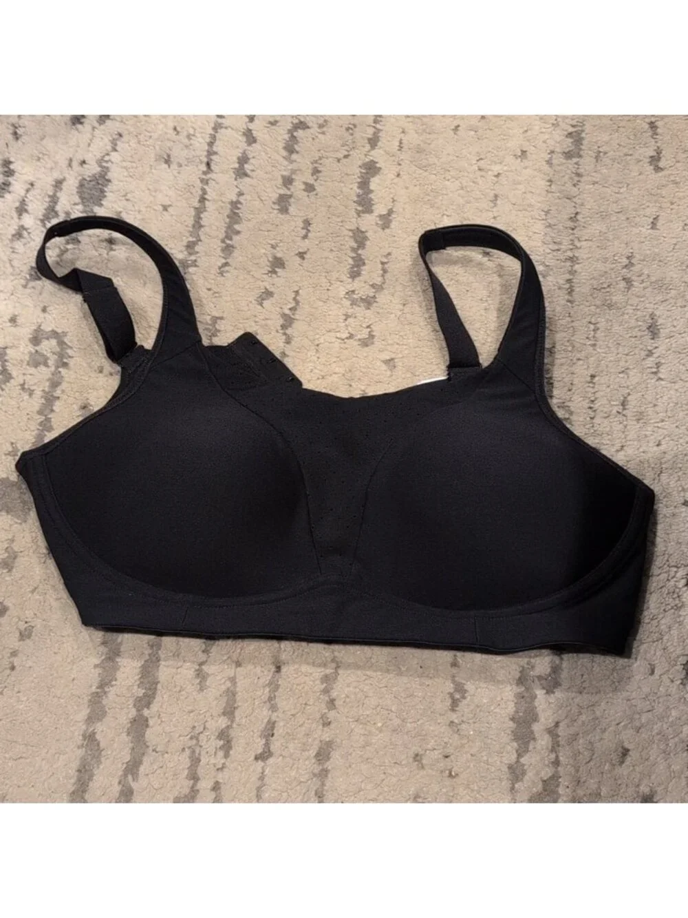 Run Times Bra High Support, B–G Cups Black
